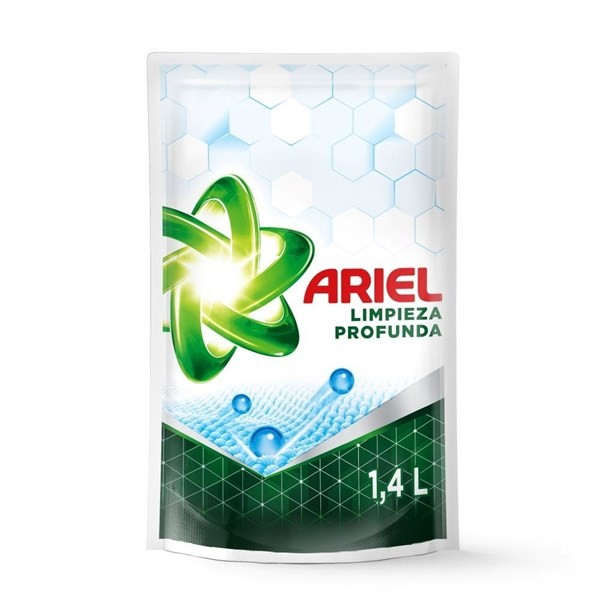 Jabón Líquido Ariel Máxima Limpieza Pouch x  1400 ml #1