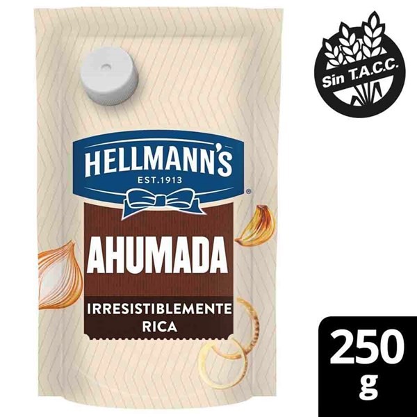 Aderezo de Ajo Ahumado Hellmanns 250 xgr