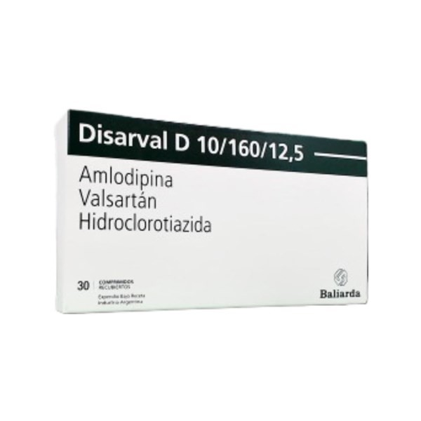Baliarda Disarval D Valsartán + Hidrocloroti. + Amlodip. 160 / 12.5 / 10 Mg x 30 Comp #1