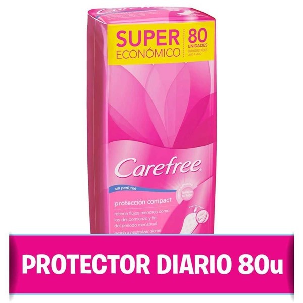 Carefree Protectores Diarios Protección Compact X80 Unidades #1