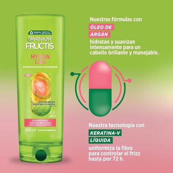 Acondicionador HydraLiss Fructis Garnier 200ml alt