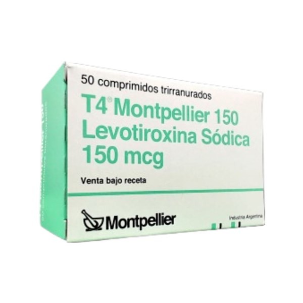 T4 Montpellier Levotiroxina 150 Mcg x 50 Comp #1
