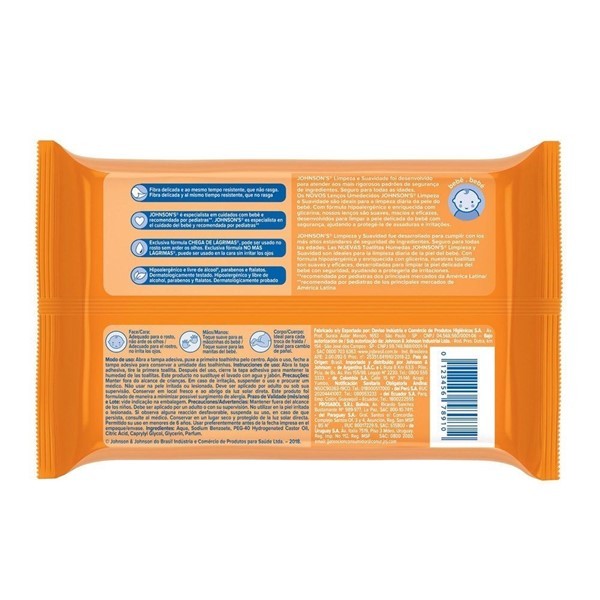 Johnsons Baby Toallitas Húmedas Limpieza Y Suavidad 44 Unidades alt