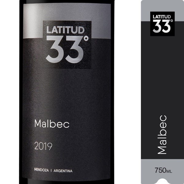 Vino Tinto Latitud 33 Malbec 750 Cc #1