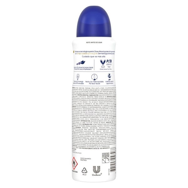 Desodorante Antitranspirante Dove Original en Aerosol X150 ml alt
