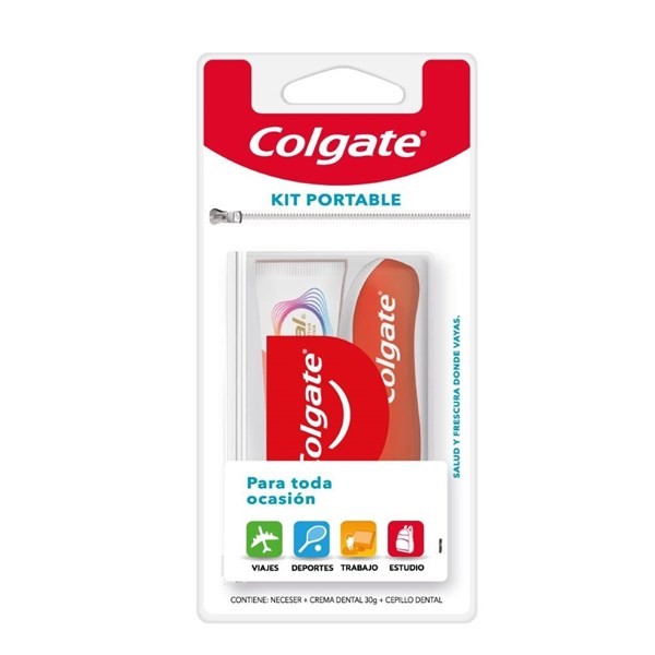 Kit Portable Colgate Total | Cepillo + Crema Dental + Neceser #1