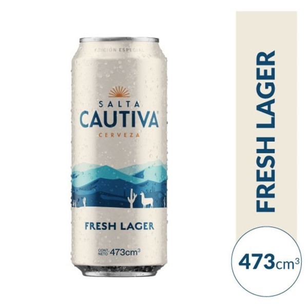 Cerveza Fresh Lager Salta Cautiva 473 ml #1