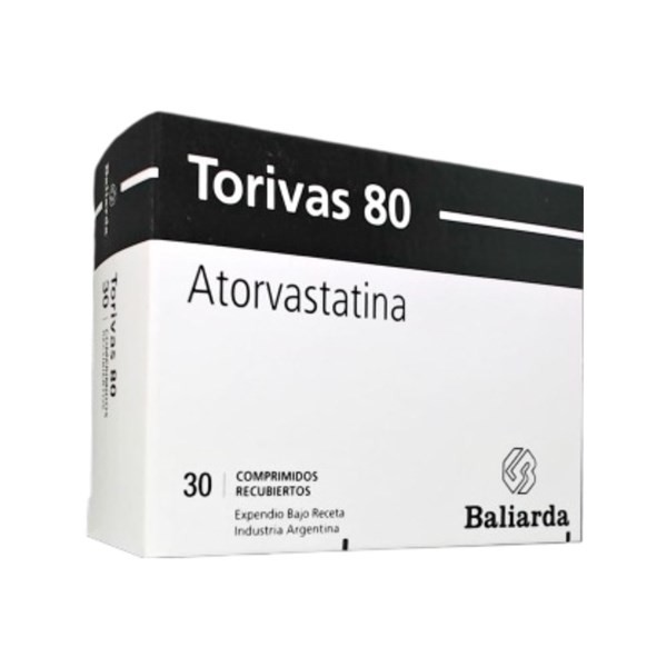 Baliarda Torivas 80 Mg Atorvastatín x 30 Comp Recubiertos #1
