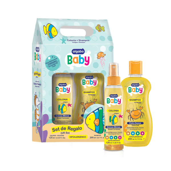 Set Valija Algabo Baby Body Splash x 125 ml + Shampoo x 200 ml