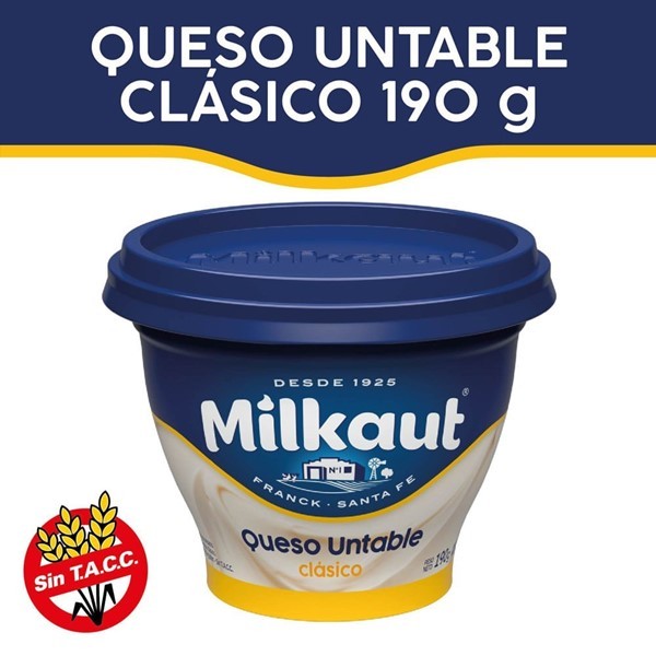 Queso Untable Milkaut Clasico Pote 190 Gr #1