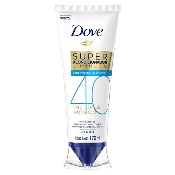 Súper Acondicionador Dove 1 minuto Factor de Nutrición 40 |x 170 ml #1