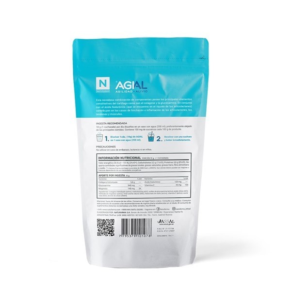 Natufarma Agial Articulaciones. Músculos Y Tendones 300 gr alt