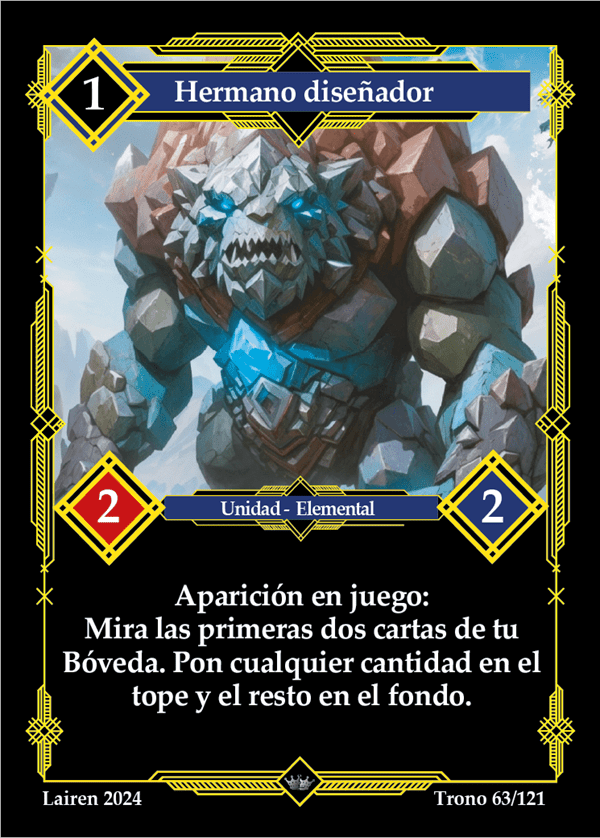 063 Hermano Diseñador 1ra Edicion - Coste 1 #1