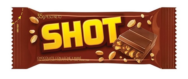 Chocolate Shot Con Maní x 35 g