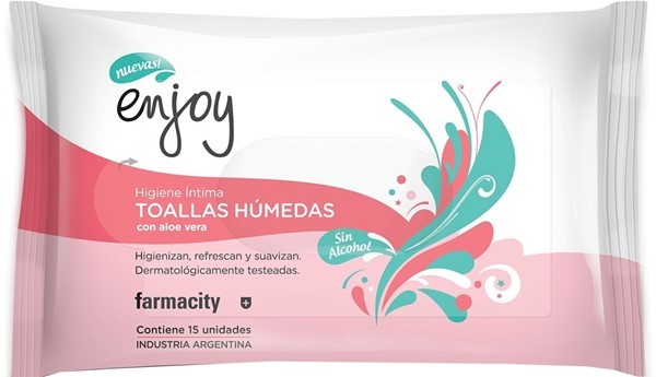 Enjoy Toallas Húmedas Con Aloe Vera x 15 un