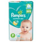 Pampers Pañales Confort Sec Pods Talle P | P #18