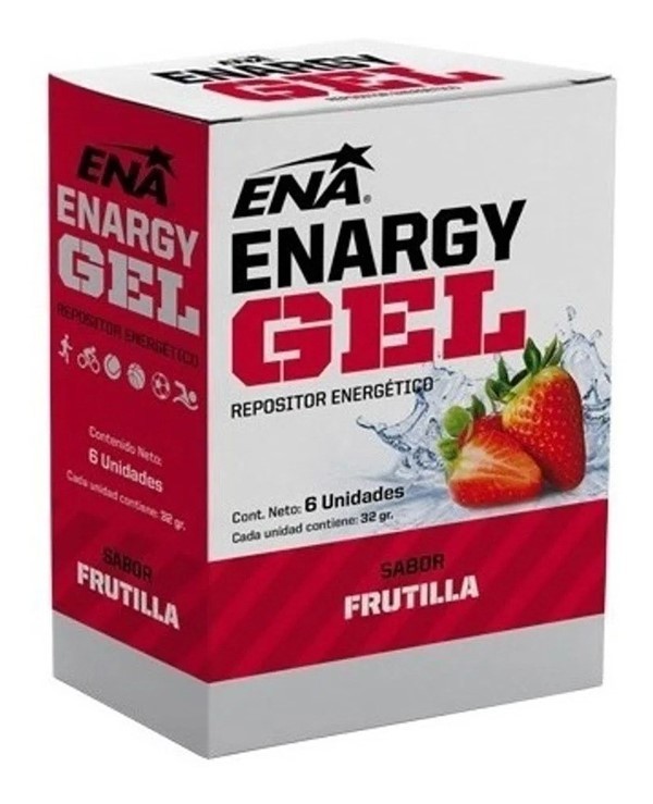 Suplemento Deportivo Enargy Gel Sabor Frutilla (6 Sobres) #1