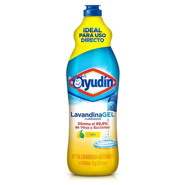 Lavandina en Gel Ayudín Pureza Cítrica x 1500 ml #1