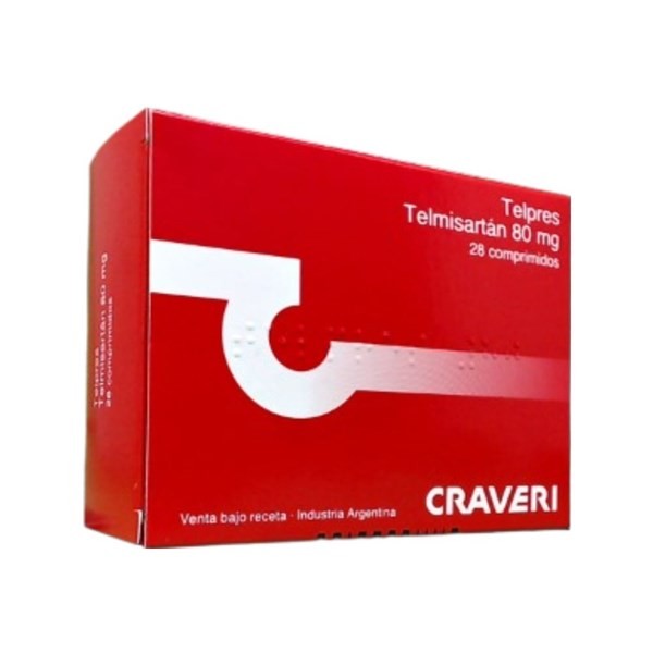 Craveri Telpres Telmisartán 80 Mg x 28 Comp #1