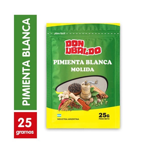 Pimienta Blanca Don Ubaldo Molida 25 g. #1