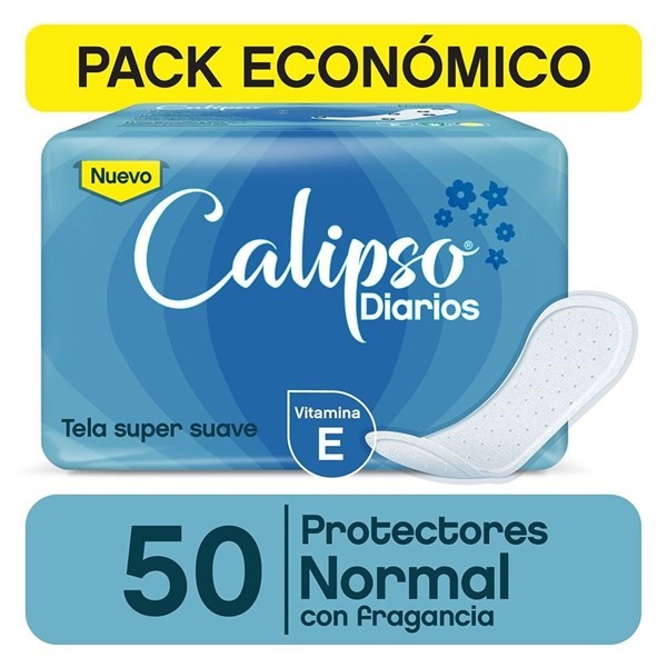 Calipso Protector Diario Normal Y Fragancia (50 Unidades)