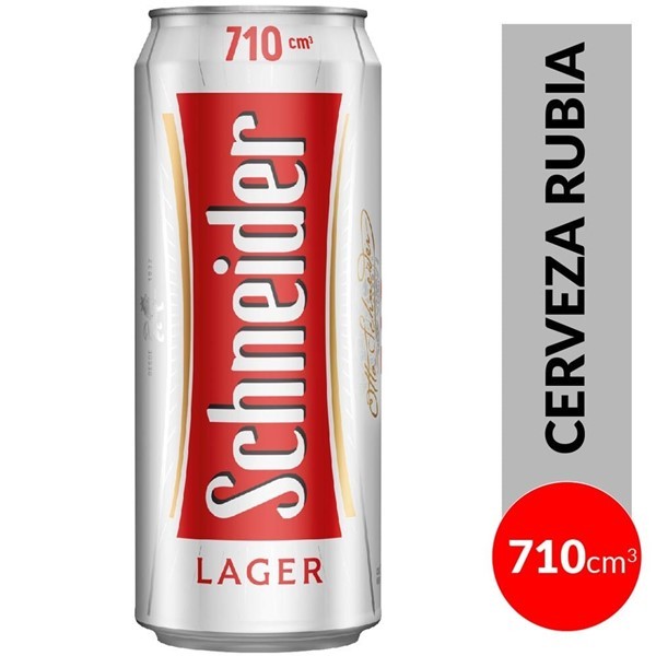 Cerveza Schneider Rubia 710cc Lata #1