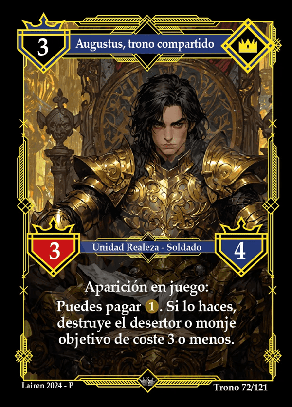072 Augustus, Trono Compartido - Coste 3