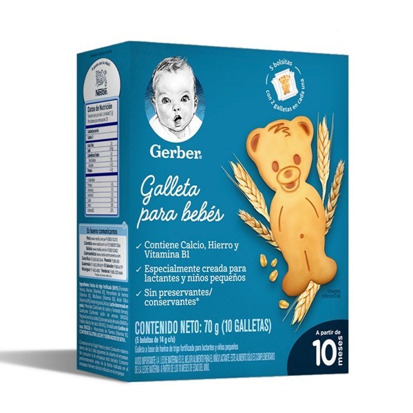 Gerber Galleta Bebe 70 gr (10 Galletas) #1