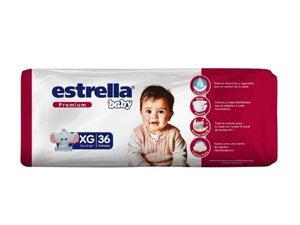 Estrella Pañales Baby Premium | Talle XG  - 36 Unidades #1
