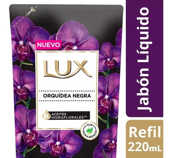 Lux Orquidea Negra Jabón Líquido Repuesto x 220 ml