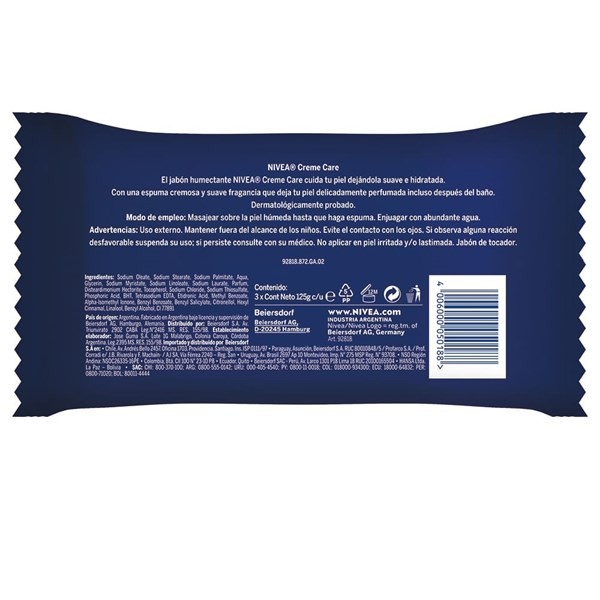 Jabón Creme Care 3u x 125gr alt
