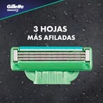 Gillette Cartuchos Repuesto Gillete Mach 3 1 uni #4