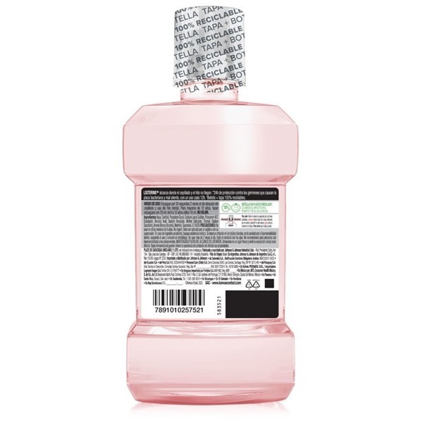 Enjuague Bucal Listerine Frescura Suave Sandia Y Melancia x 250 ml alt