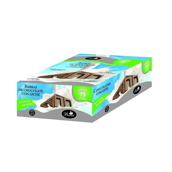 Benot Barra Chocolate Con Leche Diet Sin Gluten (24 Unidades) alt