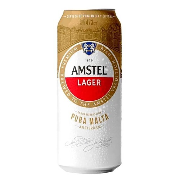 Cerveza Rubia Amstel Lager 473 Ml #1
