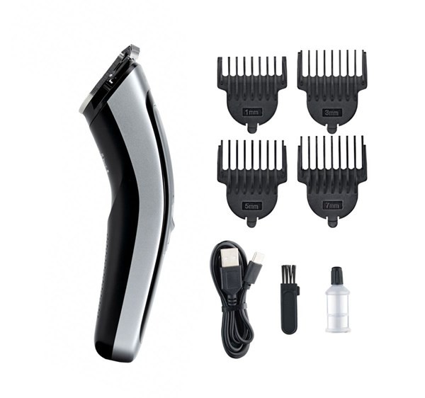 Htc Maquina de Cortar Pelo Patillera Barba Recargable At-505 alt