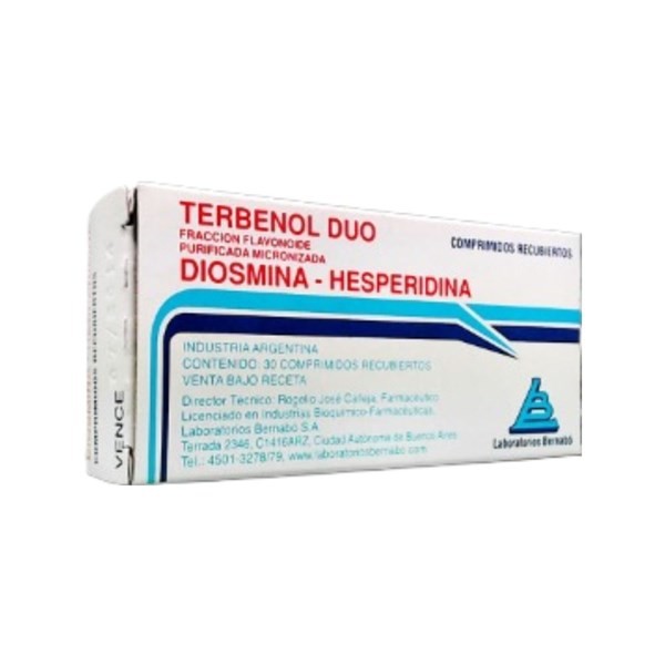 Laboratorio Bernabó Terbenol Duo Diosmina + Hesperidina Micronizada x 30 Comp #1