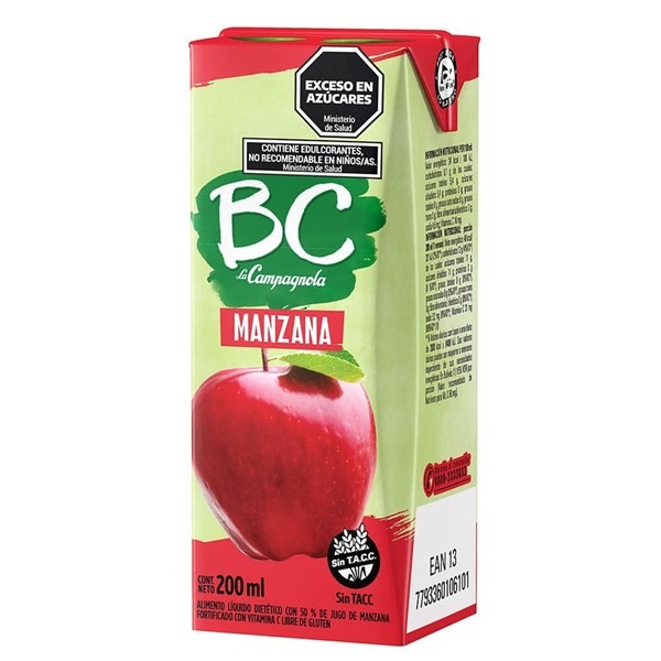 Jugo BC |Manzana |x 200 ml