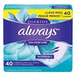 Protectores Diarios Always Respirable x 40 un #13