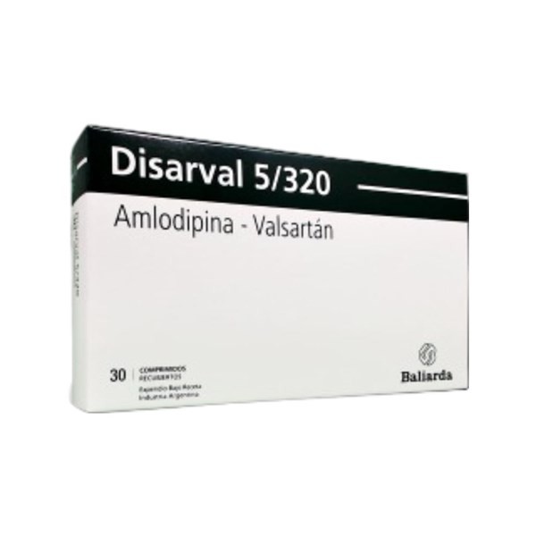 Baliarda Disarval Valsartán + Amlodipina 320 / 5 Mg x 30 Comp #1