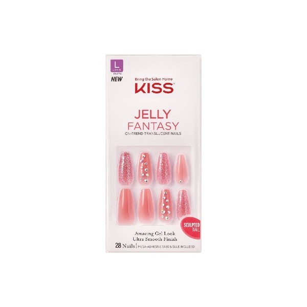 Uñas Postizas Glue On Kiss Jelly Fantasy - Be Jelly Long #1