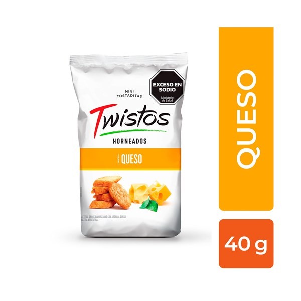 Mini Tostaditas Twistos Cuatro Queso 40 G. #1