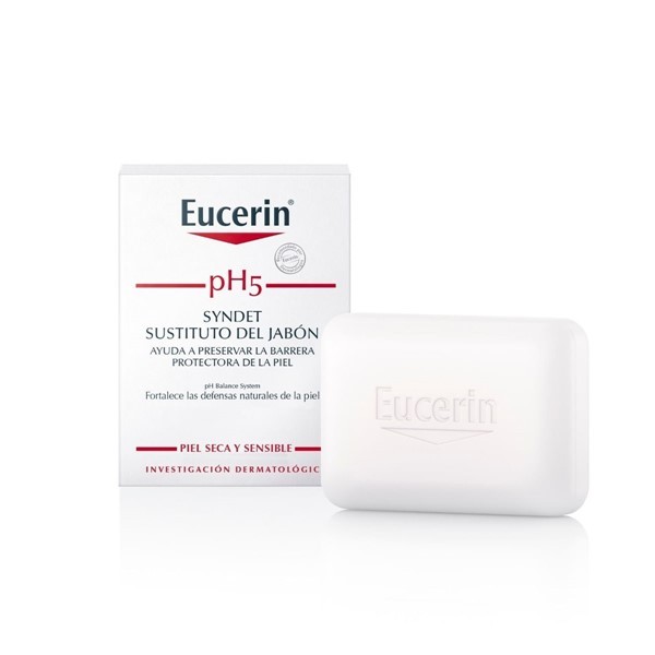 Eucerin Barra Limpiadora Syndet Ph5 Para Piel Seca Y Sensible 100 gr #1