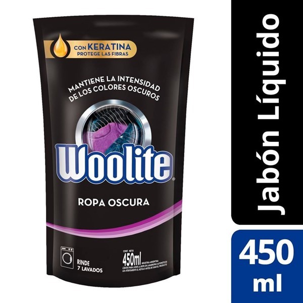 Detergente Woolite Ropa Fina Black 450 Ml