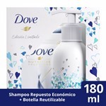 Dove Shampoo Reconstrucción Completa + Botella de Aluminio 180 ml #1
