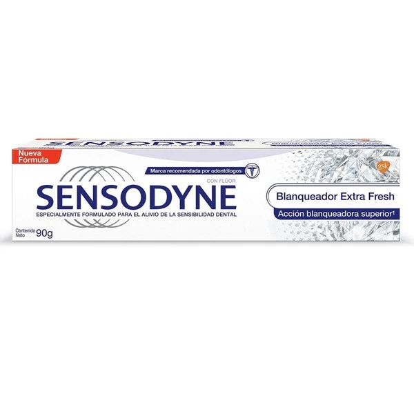 Sensodyne Crema Dental Blanqueador Extra Fresh Para Dientes Sensibles 90 gr alt