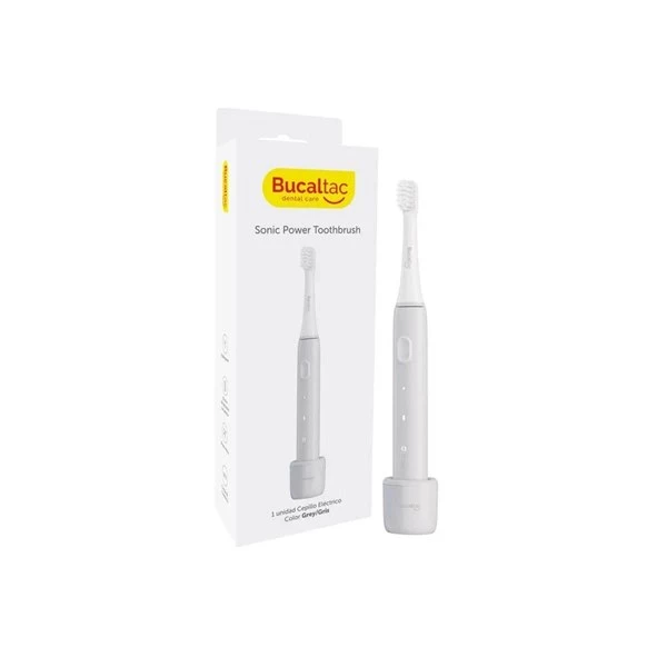 Bucal Tac Cepillo Dental Eléctrico Sonic Power Toothbrush Gris
