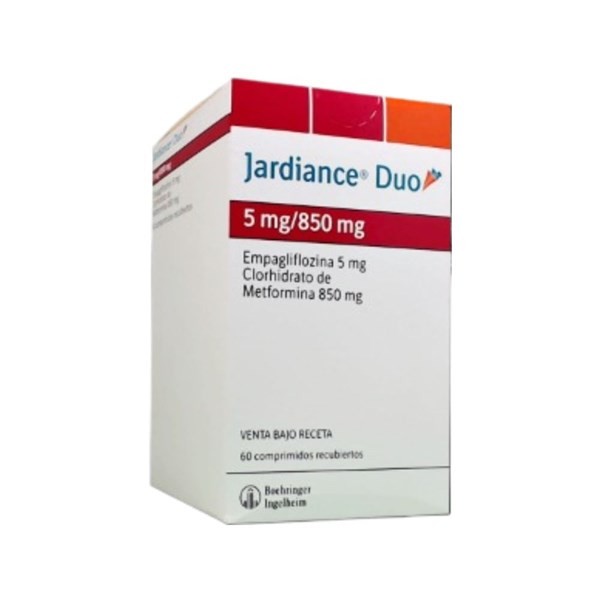 Boehringer Jardiance Duo 5 / 850 Empagliflozina + Asoc x 60 Comp