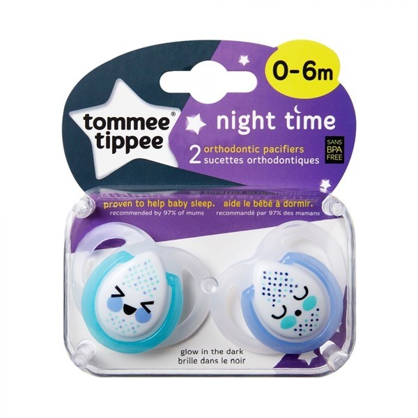 Tommee Tippee Chupete 06 -meses Tt Night Time 2Pk Nene #1