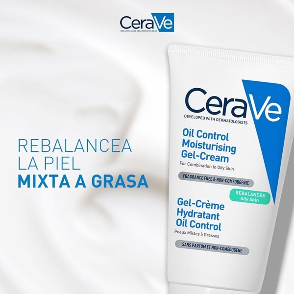 Cerave Gel Crema Hidratante Oil Control Pieles Mixtas a Grasas 52 ml alt